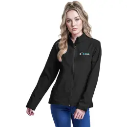 Ladies Pinnacle Softshell Jacket Model Image